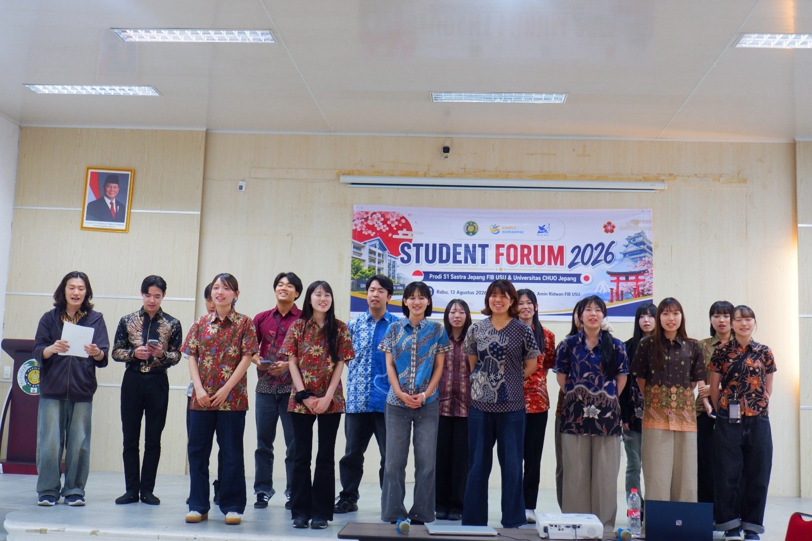 STUDENT FORUM 2026: PRODI S1 SASTRA JEPANG FIB USU DAN FACULTY OF POLICY STUDIES, CHUO UNIVERSITY,JEPANG